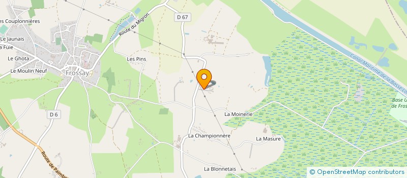 localisation de l'entreprise CORREIA à FROSSAY