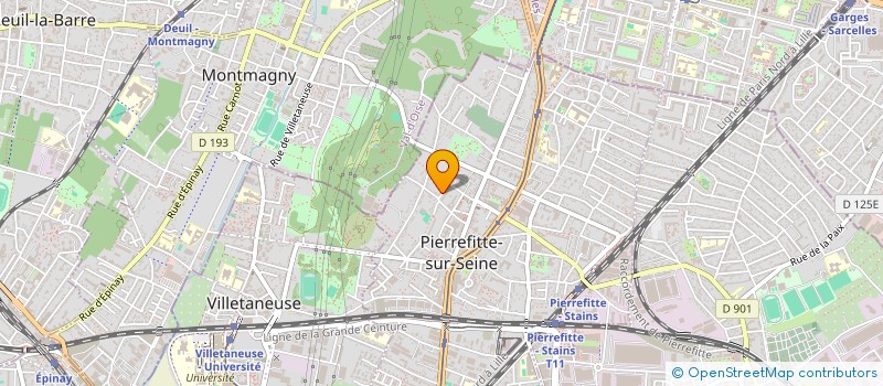 localisation de l'entreprise CORREIA BATIMENT à PIERREFITTE-SUR-SEINE