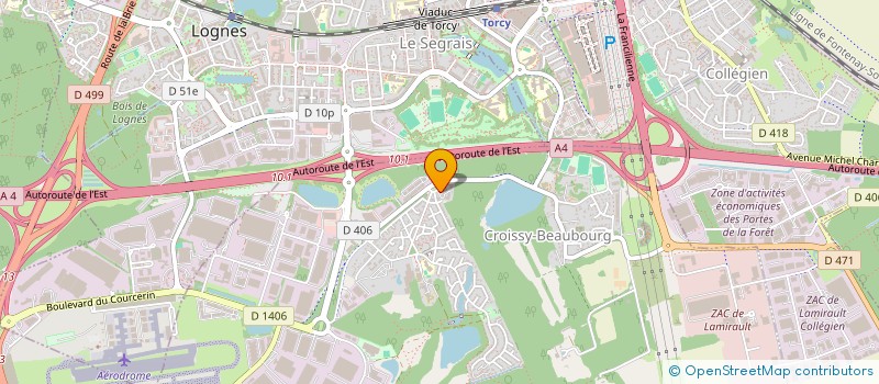 localisation de l'entreprise CORREIA DEBONO FONDATIONS  CROISSY-BEAUBOURG