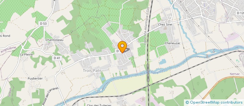 localisation de l'entreprise CORREIA ET FRERES à TROIS-PALIS