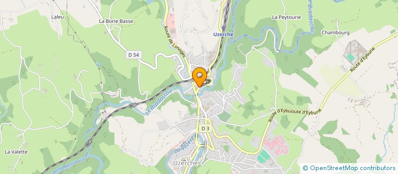 localisation de l'entreprise CORREIA GARAGE à UZERCHE