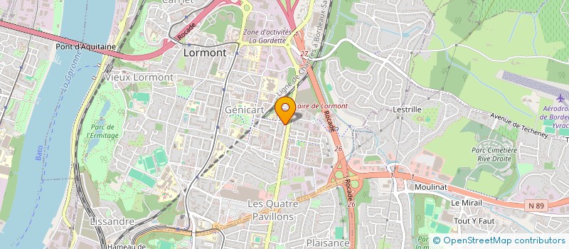 localisation de l'entreprise CORREIA GIRONDE BATIMENT à LORMONT