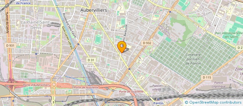 localisation de l'entreprise CORREIA TELES MORGADO TRANSPORTS  AUBERVILLIERS