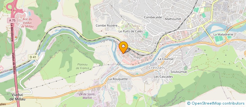 localisation de l'entreprise CORRENOZ ET COMPAGNIE à MILLAU
