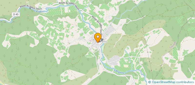 localisation de l'entreprise CORRENS à CORRENS