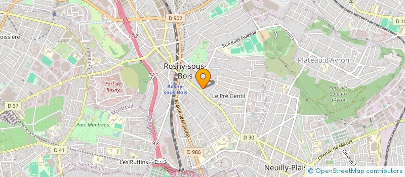 localisation de l'entreprise CORRESPONDANCE(S) à ROSNY-SOUS-BOIS