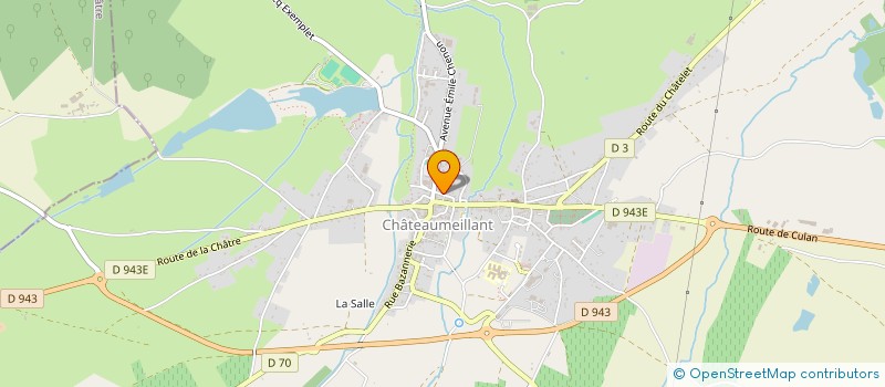 localisation de l'entreprise CORRESPONDANCES  CHATEAUMEILLANT