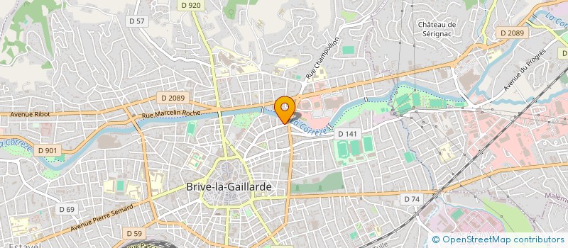 localisation de l'entreprise CORREZE ACCESSOIRES  BRIVE-LA-GAILLARDE