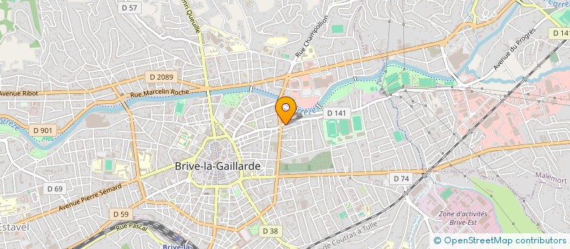 localisation de l'entreprise CORREZE ACCUMULATEURS à BRIVE-LA-GAILLARDE