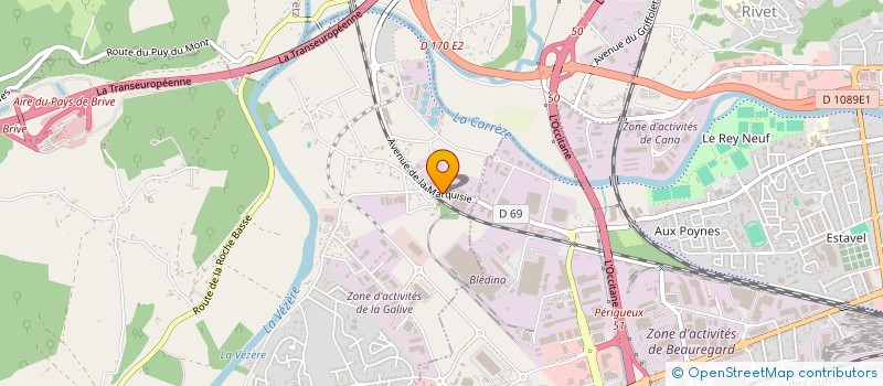 localisation de l'entreprise CORREZE APPROVISIONNEMENT  SAINT-PANTALEON-DE-LARCHE