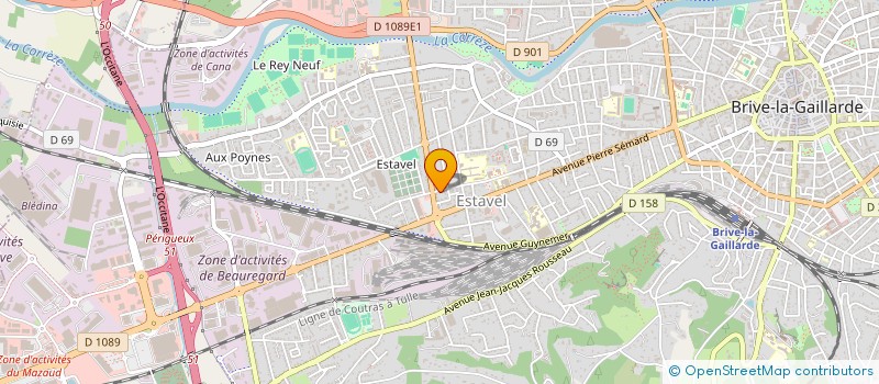 localisation de l'entreprise CORREZE CARRELAGE  BRIVE-LA-GAILLARDE