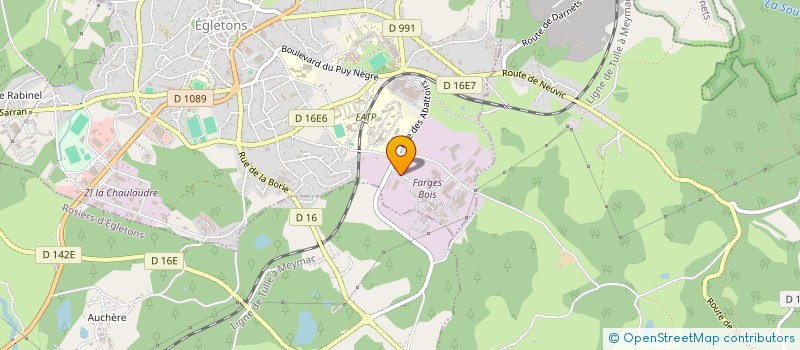 localisation de l'entreprise CORREZE CONTROLE à MONTAIGNAC-SUR-DOUSTRE