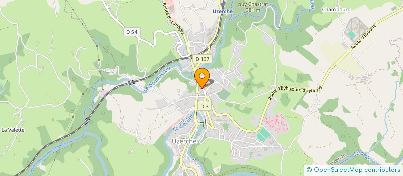 localisation de l'entreprise CORREZE CUBA ESTRELLA  UZERCHE