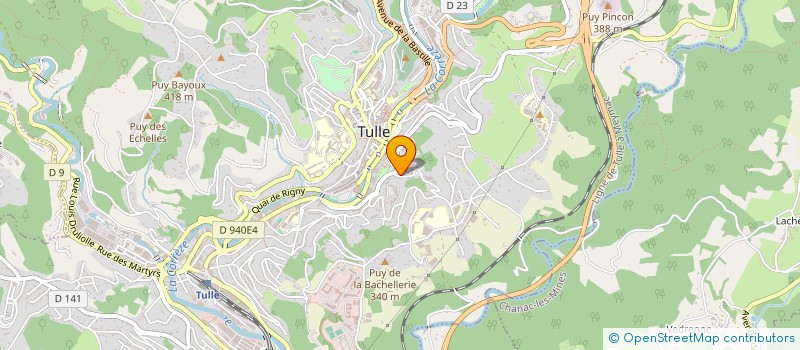 localisation de l'entreprise CORREZE ENERGIE  TULLE