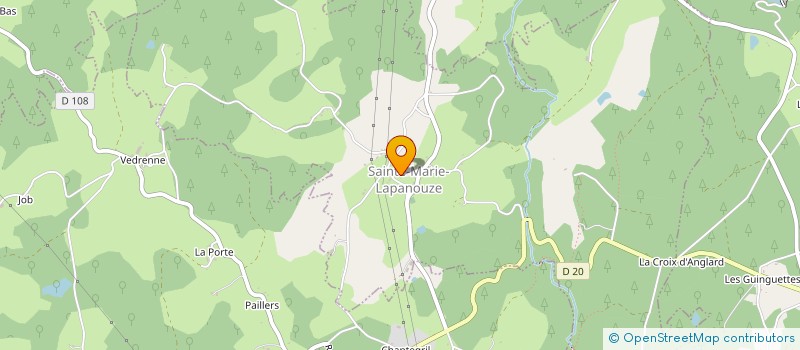 localisation de l'entreprise CORREZE HAUT CANTAL  LIGINIAC