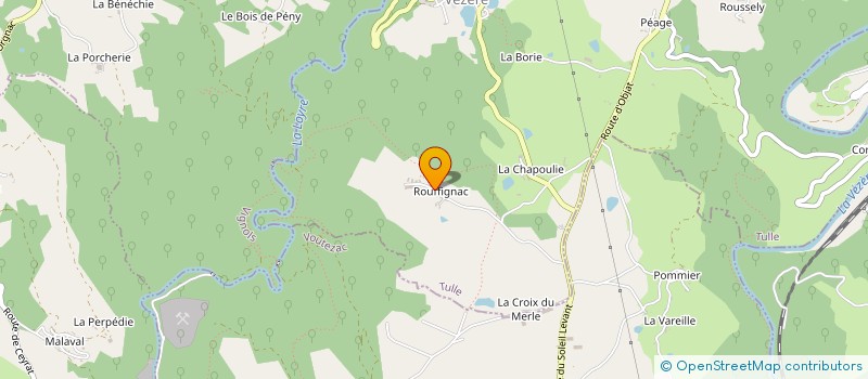 localisation de l'entreprise CORREZE LOCATION SARL à ORGNAC-SUR-VEZERE