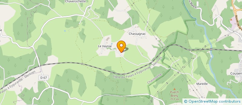 localisation de l'entreprise CORREZE SERVICES ET LOGISTIQUE  CHAVEROCHE