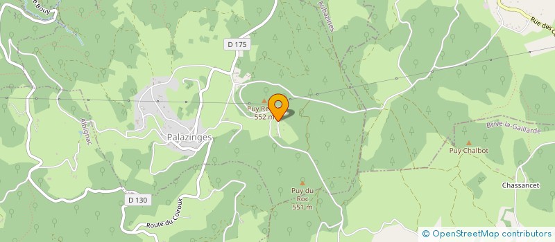 localisation de l'entreprise CORREZE SPORT  PALAZINGES