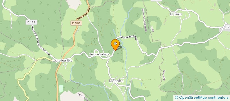 localisation de l'entreprise CORREZE SPORTS ANIMATIONS  MENOIRE