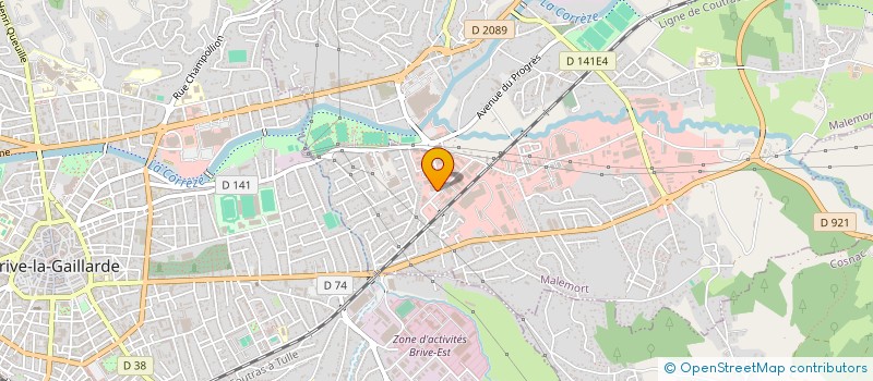 localisation de l'entreprise CORREZE VERANDA à MALEMORT