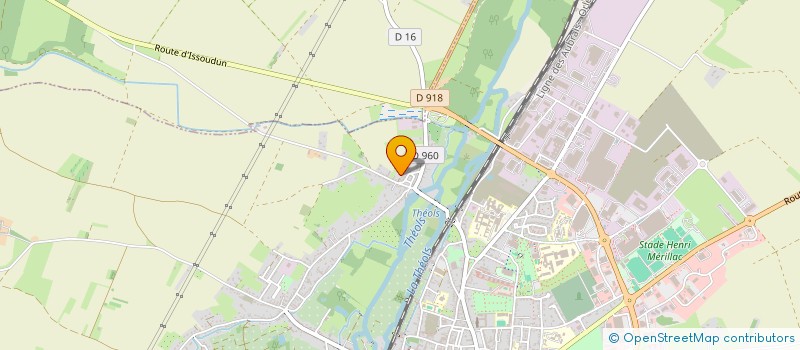 localisation de l'entreprise CORRHE à ISSOUDUN