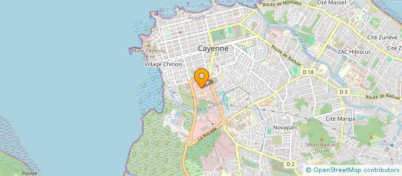 localisation de l'entreprise CORRIB  CAYENNE