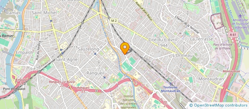 localisation de l'entreprise CORRIE 38 à TOULOUSE