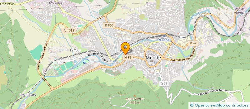 localisation de l'entreprise CORRIGES  MENDE