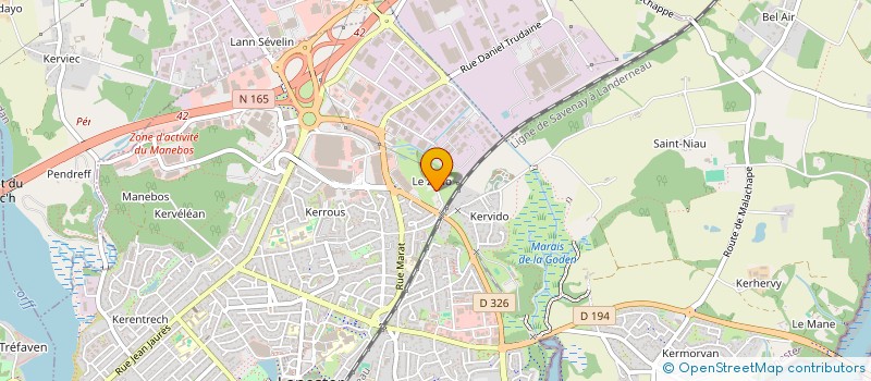 localisation de l'entreprise CORRIGNAN COUVERTURE  LANESTER