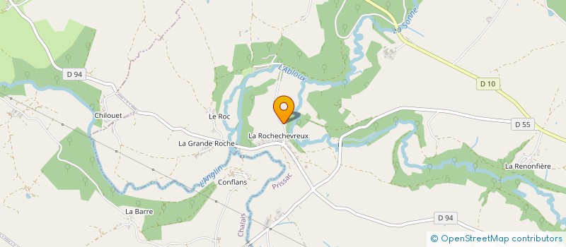 localisation de l'entreprise CORRILYS à PRISSAC