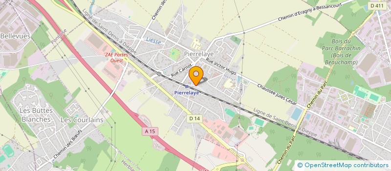 localisation de l'entreprise CORRION  PIERRELAYE