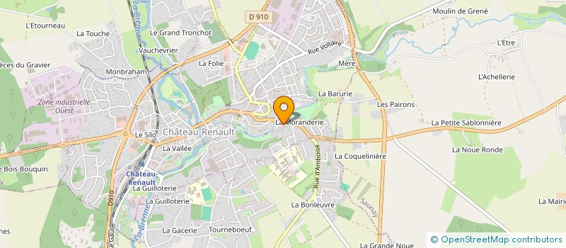 localisation de l'entreprise CORROIRIE DE CUIR DE CHATEAU-RENAULT à SAUNAY