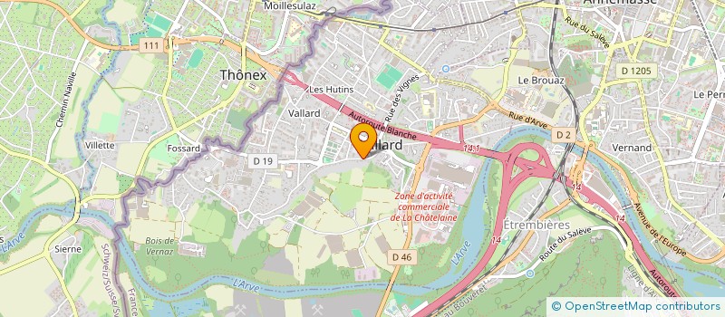 localisation de l'entreprise CORROIS à GAILLARD