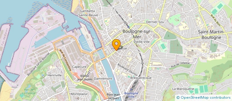 localisation de l'entreprise CORROYER IMMO  BOULOGNE-SUR-MER