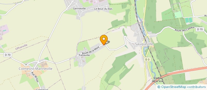 localisation de l'entreprise CORRUBLE INDIVISION  SAUQUEVILLE