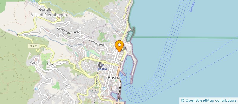 localisation de l'entreprise CORS'ECONOMIA à BASTIA