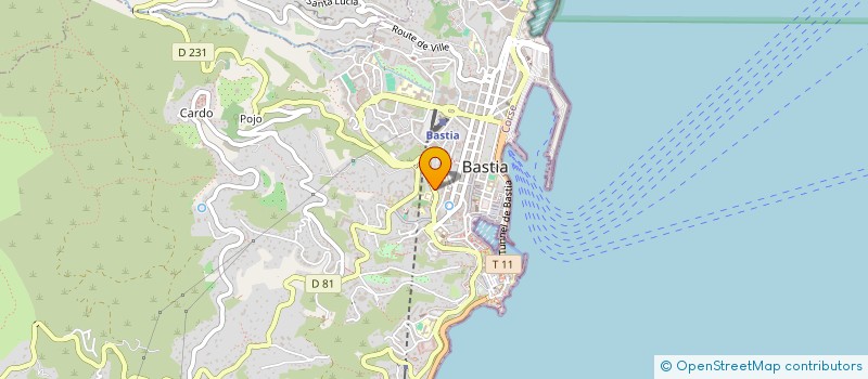 localisation de l'entreprise CORS'IDEL - ASSOCIATION DES INFIRMIERS LIBERAUX DE CORSE - ASSOCIU DI L'INFIRMIERI LIBERALI DI CORSICA à BASTIA