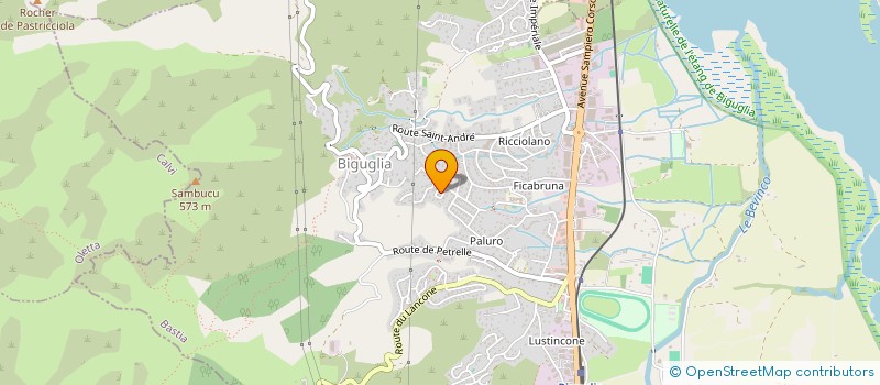 localisation de l'entreprise CORS'KAYAK à BIGUGLIA