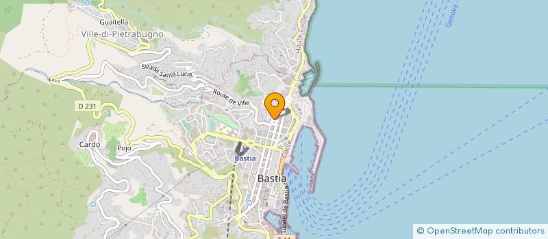 localisation de l'entreprise CORSADAL à BASTIA