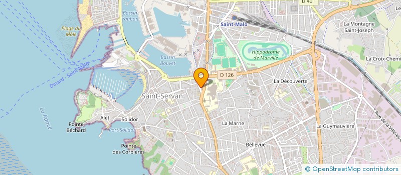 localisation de l'entreprise CORSAIRE LUX  SAINT-MALO