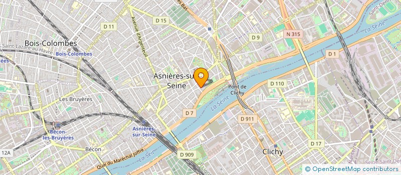 localisation de l'entreprise CORSAIRES CONSEILS  ASNIERES-SUR-SEINE