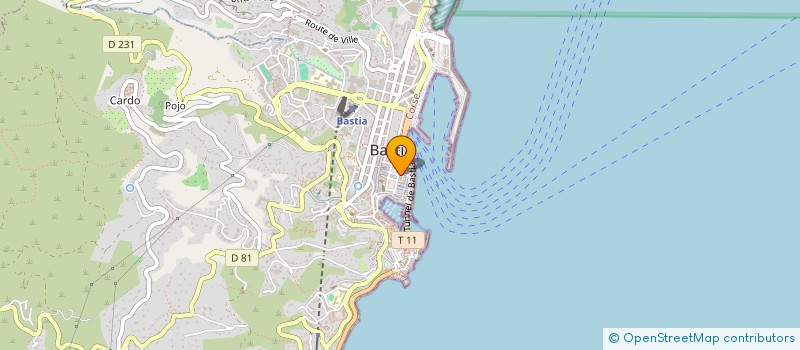 localisation de l'entreprise CORSALIM à BASTIA