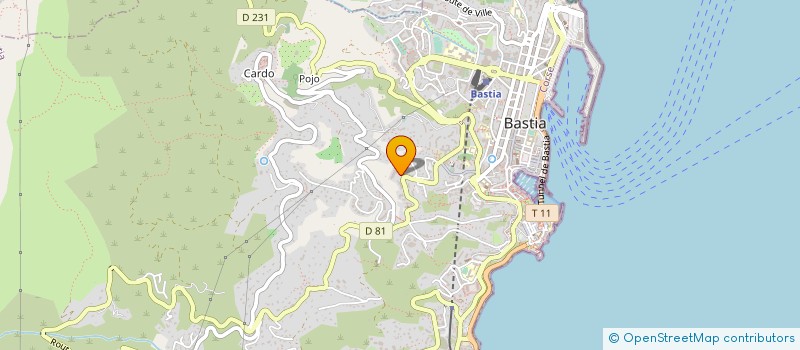 localisation de l'entreprise CORSE AIDE A DOMICILE à BASTIA