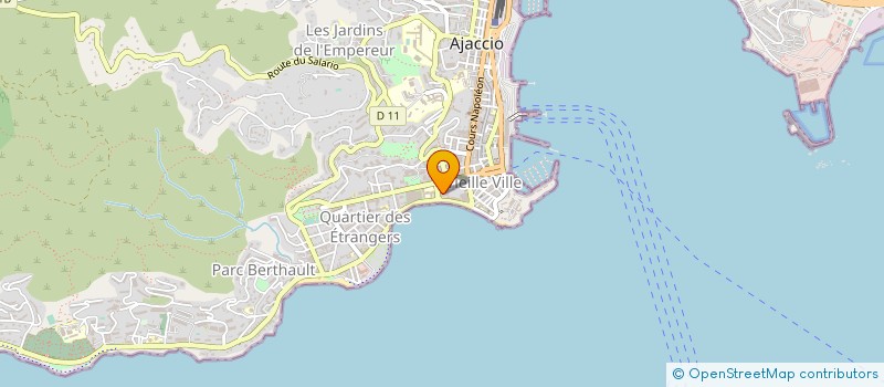 localisation de l'entreprise CORSE AUTOS à AJACCIO