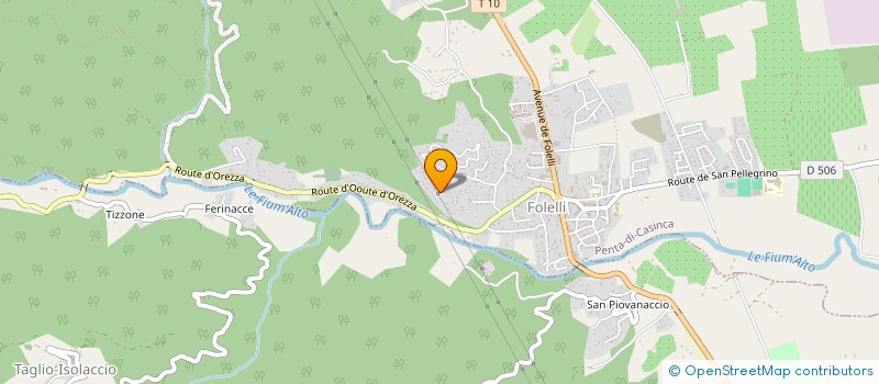 localisation de l'entreprise CORSE BATIMENTS TRAVAUX PUBLICS à PENTA-DI-CASINCA