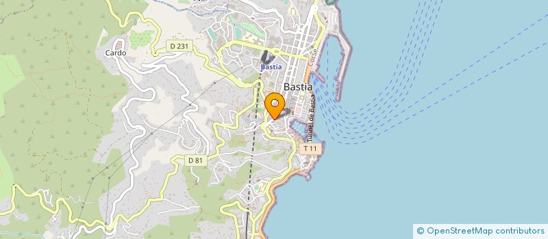 localisation de l'entreprise CORSE BODY à BASTIA