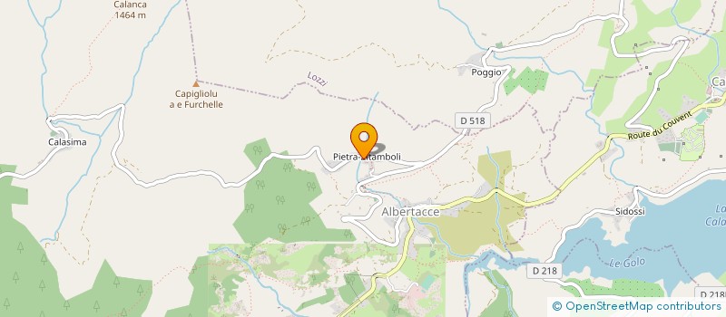 localisation de l'entreprise CORSE CARRIERES EXPLOITATION à ALBERTACCE