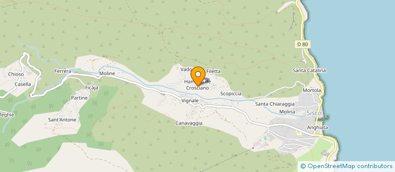localisation de l'entreprise CORSE CATALYSEUR à SISCO