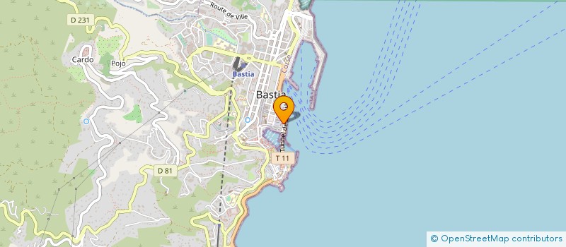 localisation de l'entreprise CORSE CLOISONS PLAFONDS ISOLATION à BASTIA