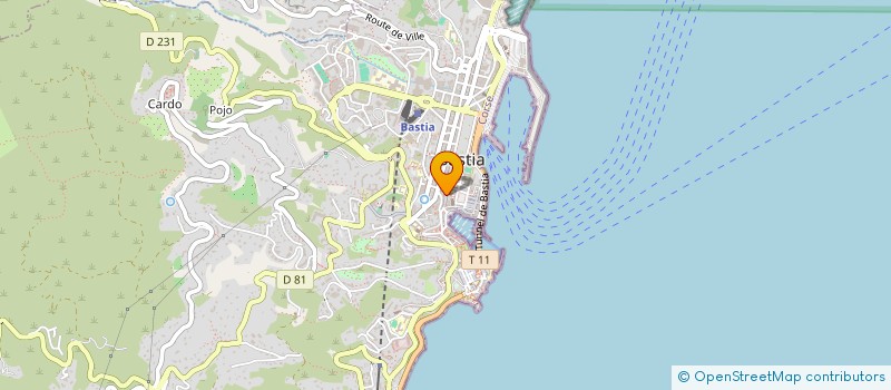 localisation de l'entreprise CORSE COMMUNICATION EDITION à BASTIA